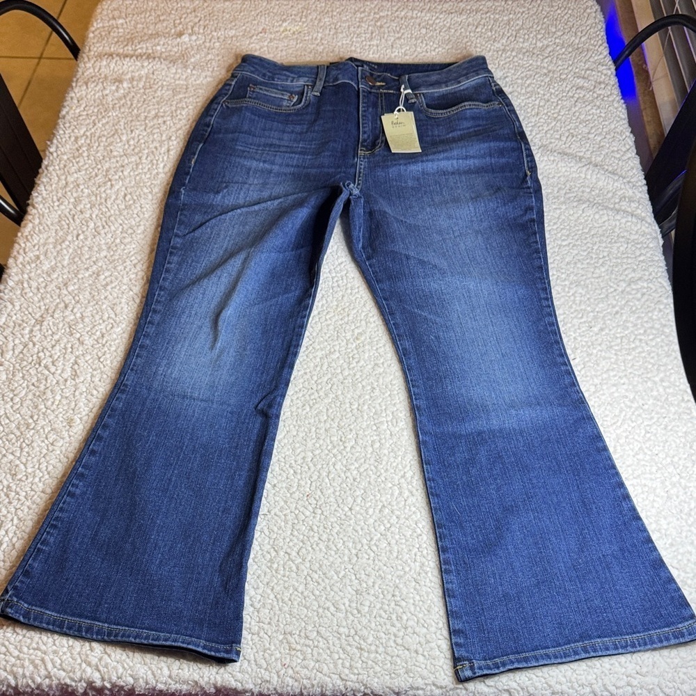 Boden Blue Flare Jeans for Women